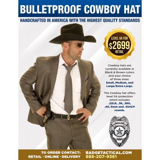 Bulletproof Cowboy Hat - Level IIA